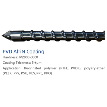 Parafuso Revestido de AlTiN PVD Polímero Fluorado PTFE PVDF